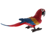 Simulation Animal Model Figure Toy Figurine Home Decor Red Parrot Bald Eagle