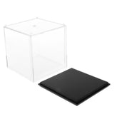 Maxbell 2x Model Display Case Dustproof Protection Display Box for Figures 7x7x7cm