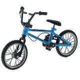 Maxbell Finger Mountain Bike Mini Bicycle Model with Repair Tool Kit Toy - Blue