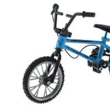 Maxbell Finger Mountain Bike Mini Bicycle Model with Repair Tool Kit Toy - Blue