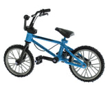 Maxbell Finger Mountain Bike Mini Bicycle Model with Repair Tool Kit Toy - Blue