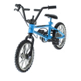 Maxbell Finger Mountain Bike Mini Bicycle Model with Repair Tool Kit Toy - Blue
