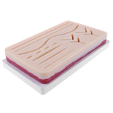 Maxbell 2 Sets Human Skin Wound Suture Pad Model Suturing Repeated Practice Kits