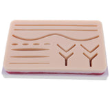 Maxbell 2 Sets Human Skin Wound Suture Pad Model Suturing Repeated Practice Kits