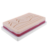Maxbell 2 Sets Human Skin Wound Suture Pad Model Suturing Repeated Practice Kits