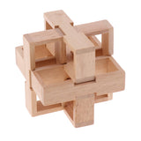 Challenge Yourself - Wooden Brain Teaser Kong Ming Lock Burr Puzzle Intelligence Game Kids/Adults Toy –Drawer Pattern