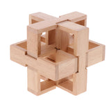 Challenge Yourself - Wooden Brain Teaser Kong Ming Lock Burr Puzzle Intelligence Game Kids/Adults Toy –Drawer Pattern