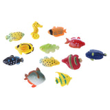Maxbell 24pcs Plastic Marine Animals Fish & Turtle Models KidsToy Party Bag Fillers