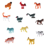 12-piece Plastic Farm Animal Models Kids Educational Toy Party Bag Fillers