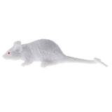 12-piece Plastic Animal White Mouse Model Educational Toy Party Bag Fillers