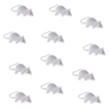 12-piece Plastic Animal White Mouse Model Educational Toy Party Bag Fillers