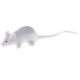 12-piece Plastic Animal White Mouse Model Educational Toy Party Bag Fillers