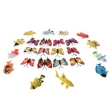 Maxbell Maxbell Lots of 24 Pieces PVC Fish Butterfly Models Figures Kids Educational Toy Party Bag Fillers