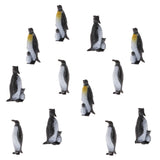 Maxbell Maxbell 12Pcs Plastic Penguin Toys Ocean Animal Model Figures Educational Toys Figure Home Decor