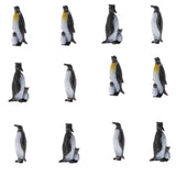 Maxbell Maxbell 12Pcs Plastic Penguin Toys Ocean Animal Model Figures Educational Toys Figure Home Decor