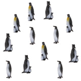 Maxbell Maxbell 12Pcs Plastic Penguin Toys Ocean Animal Model Figures Educational Toys Figure Home Decor