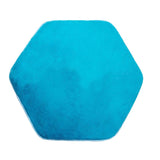 Maxbell Soft Plush Kids Tent Carpet Rug Pad Bedroom Cushion - Hexagonal Blue 2x