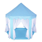 Maxbell Soft Plush Kids Tent Carpet Rug Pad Bedroom Cushion - Hexagonal Blue 2x