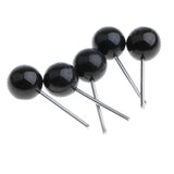 Maxbell 200 Pieces Black Glass Eyes Kits for Needle Felting Bear Dolls Toy 4mm & 5mm