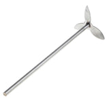 Maxbell Maxbell 3 Pieces Stainless Steel Lab Chemical Stirring Paddle Laboraory Glassware