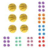 Maxbell 6PCS 2.5'' Rubber Bouncy Balls EVA Jumping Ball Party Bag Fillers Toy Blue - Aladdin Shoppers