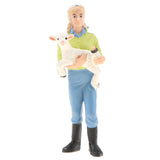 Maxbell 2Pcs Simulation People Model Figure Farmer Peasant Toy - Farmer with Animal