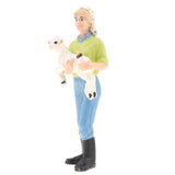 Maxbell 2Pcs Simulation People Model Figure Farmer Peasant Toy - Farmer with Animal