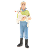 Maxbell 2Pcs Simulation People Model Figure Farmer Peasant Toy - Farmer with Animal