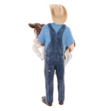 Maxbell 2Pcs Simulation People Model Figure Farmer Peasant Toy - Farmer with Animal