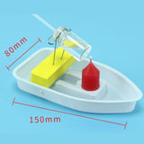 Maxbell Novel Steam Candle Powered Boat Steamships Vehicle Toy Kids Student Physics Learning Science Gadget DIY Assembly Kits - Aladdin Shoppers