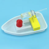 Maxbell Novel Steam Candle Powered Boat Steamships Vehicle Toy Kids Student Physics Learning Science Gadget DIY Assembly Kits - Aladdin Shoppers