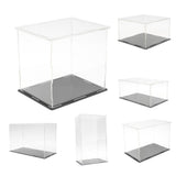 Maxbell 2pcs Clear Acrylic Display Box Case Model Figure Display Dustproof 20x12x9cm