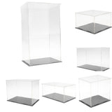 Maxbell 4PCS Clear Acrylic Display Box Case Model Figure Display Dustproof 20x12x9cm