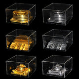 Maxbell 4PCS Clear Acrylic Display Box Case Model Figure Display Dustproof 20x12x9cm