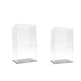Maxbell 2pcs Clear Acrylic Display Box Case Model Figure Display Dustproof for Model