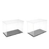 Maxbell 2pcs Clear Acrylic Display Box Case Model Figure Display Dustproof Box