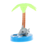 Maxbell Maxbell Solar Powered Dancing Ornament  Fish with Coconut Palm Flip Flap Toy Grey