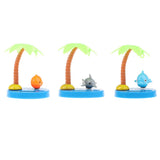 Maxbell Maxbell Solar Powered Dancing Ornament  Fish with Coconut Palm Flip Flap Toy Grey