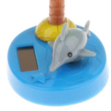 Maxbell Maxbell Solar Powered Dancing Ornament  Fish with Coconut Palm Flip Flap Toy Grey