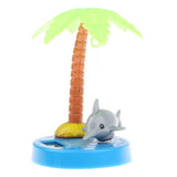 Maxbell Maxbell Solar Powered Dancing Ornament  Fish with Coconut Palm Flip Flap Toy Grey