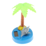 Maxbell Maxbell Solar Powered Dancing Ornament  Fish with Coconut Palm Flip Flap Toy Grey