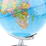 Maxbell Maxbell 360° Rotating 27CM Height Wooden Base ABS Ocean World Map Globe on Stand Table Decoration  Geography & History Teaching Aid