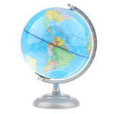 Maxbell Maxbell 20cm Metal Base GeographyEarth Ocean World Map Globe on Swivel Stand with Light Desktop Ornament Educational Toy