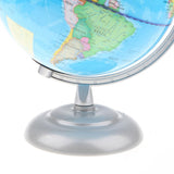 Maxbell Maxbell 20cm Metal Base GeographyEarth Ocean World Map Globe on Swivel Stand with Light Desktop Ornament Educational Toy