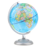 Maxbell Maxbell 20cm Metal Base GeographyEarth Ocean World Map Globe on Swivel Stand with Light Desktop Ornament Educational Toy