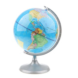 Maxbell Maxbell 20cm Metal Base Geographical World Globe Map Educational Learning Toy - C