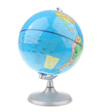 Maxbell Maxbell 20cm Metal Base Geographical World Globe Map Educational Learning Toy - C