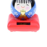 Maxbell Maxbell Cute Solar Powered Swinging Praying Doll Bobbling Toy Auto Home Decor #D