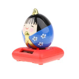 Maxbell Maxbell Cute Solar Powered Swinging Praying Doll Bobbling Toy Auto Home Decor #D