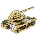 Maxbell Metal  Shell Artillery + Tank Model Metalwork Home Decor Collectibles